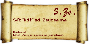Sükösd Zsuzsanna névjegykártya